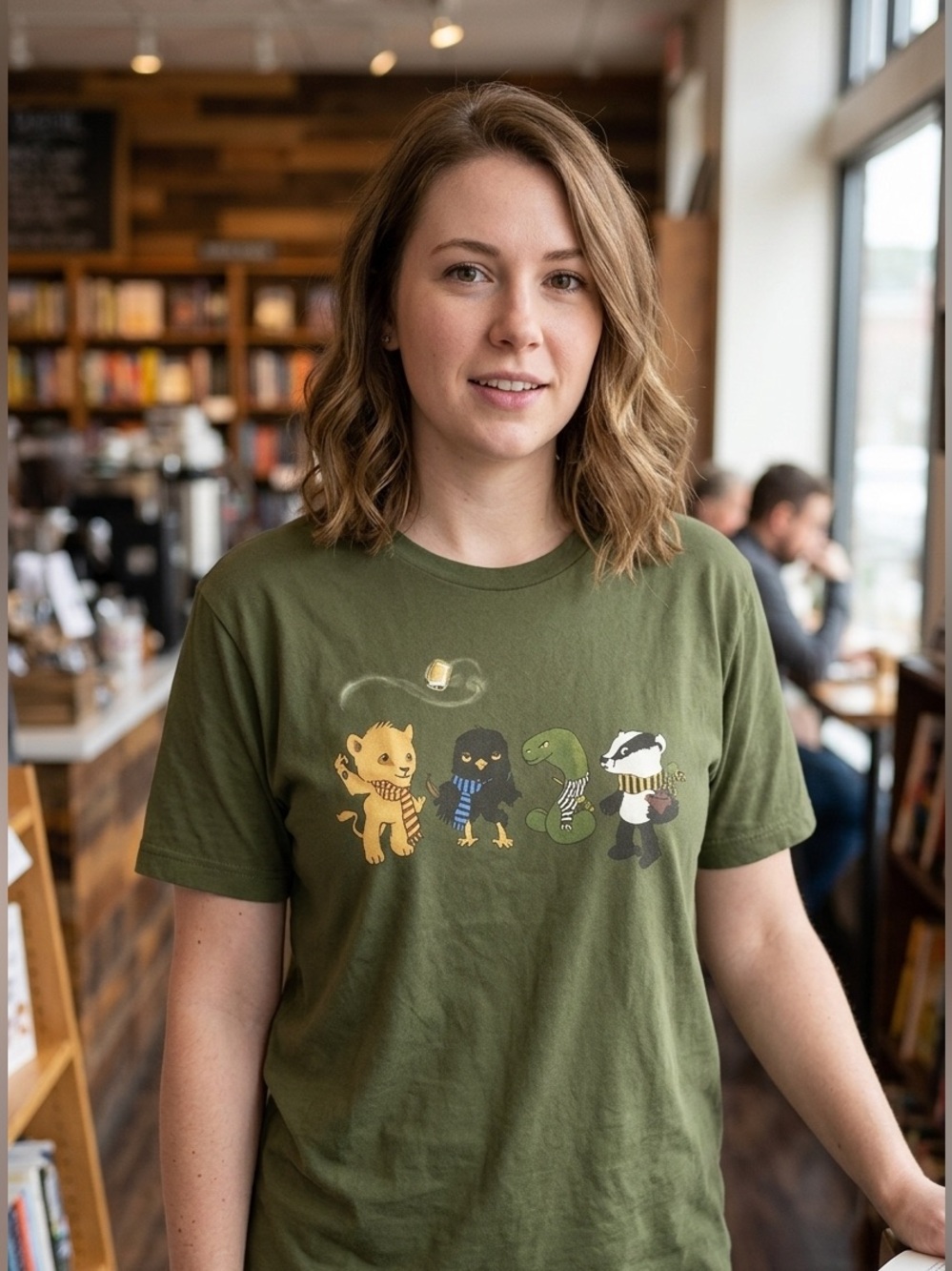 Harry Potter Hogwarts Houses Inspired T-Shirt Green XL